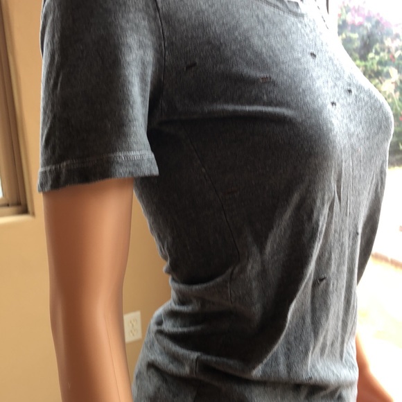 Cute DASH intentionally distressed, short, sleeved crew neck T-shirt - Picture 4 of 9